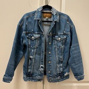 American Eagle Distressed Jean Jacket
